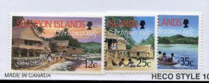 Solomon Islands, Scott #548-50, Mint, Never Hinged complete set