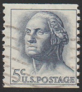 SC# 1229 - ( 5c) - President Washington, perf 10 V, used coil single