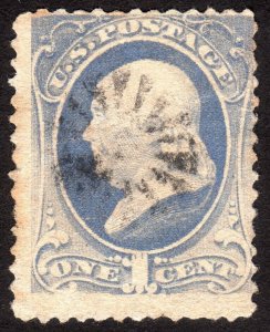 1881, US 1c, Franklin, Used, Sc 206