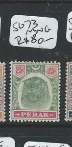 MALAYA PERAK (PP1105B) TIGER 25C  SG 73    MNG