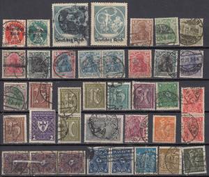 Germany - 1921/1923 Inflation small stamp lot-2 - (972)