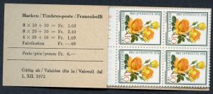 Switzerland #B410 - B412.  1972 Pro Juventute - Complete Booklet - 20 stamps