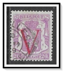 Belgium #363 Coat Of Arms Overprinted Used