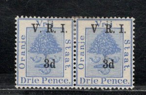 ORANGE RIVER COLONY  SC# 48+48A PAIR NO PERIOD AFTER 'V'+NORMAL VF/OG