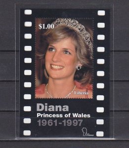 Liberia, 1998 issue. Lady Diana s/sheet. ^