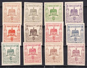 Germany Allied Occupation Lokal Finsterwalde 1946 Mi#1-12 MNH (1128)