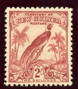 New Guinea 1932 Bird of Paradise 2s dull lake superb MNH. SG 200. Sc C40.