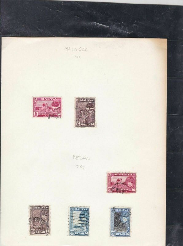 malaya stamps page ref 17307