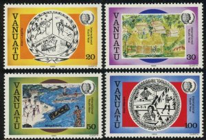 Vanuatu #401-404 International Youth Year Postage Stamps Topical 1985 Mint LH