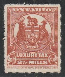 Canada - Ontario  OLT2  Van Dam  (N**)    1926  Taxe de luxe ($$)