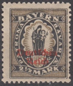 Germany Bavaria Scott #270 1920 MH