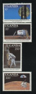 Space by Uganda MNH Sc # 693-94,98,99 Value $ 8.50