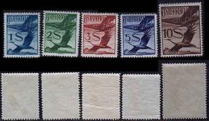 Austria C27 - C31 Mint Never Hinged Top Values