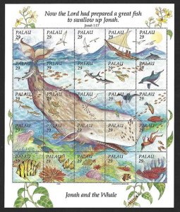 Palau - Scott 321 - miniature sheet MNH - Jonah and the Whale
