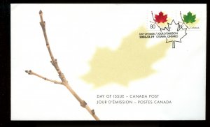 ?2003 Maple Leaf, Confederation $1.40 + 80c FDC cover Canada