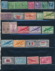 D397131 USA Nice selection of VFU Used stamps