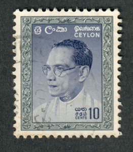 Ceylon #372 used single