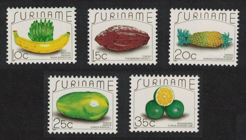 Suriname Fruits 5v SG#1334-1338