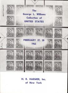 HR Harmer: Sale # 1421-1422  -  George L. Williams Collec...