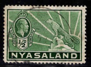 Nyasaland Protectorate Scott 39 Used KGV Leopard stamp