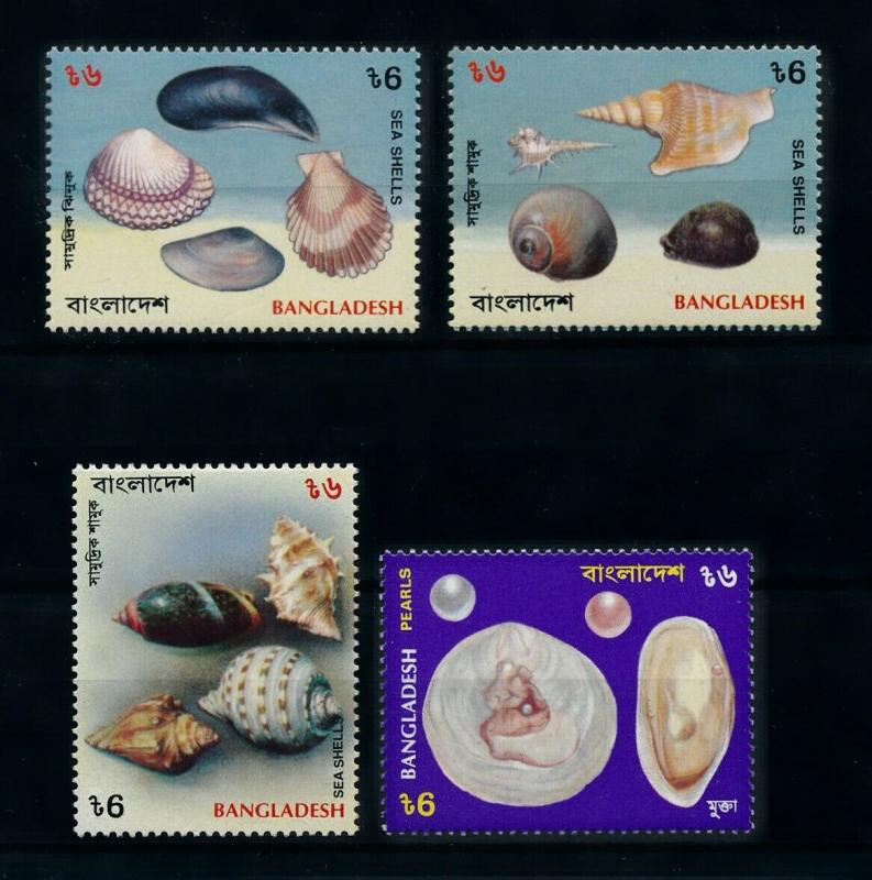 [99600] Bangladesh 1994 Marine Life Sea shells Pearls  MNH