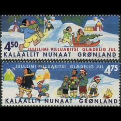 GREENLAND 2002 - Scott# 403-4 Christmas Set of 2 NH