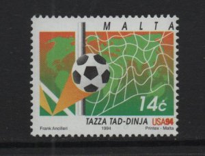 Malta   #837  MNH  1994  world cup soccer 14c