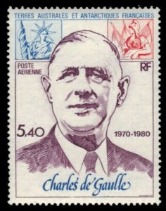 French Antarctica #C60 Charles De Gaulle MNH CV$32.00