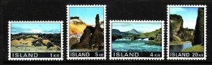 Iceland-Sc#412-15- id2-unused NH set-Icelandic scenes1970-