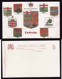 Canada-cover #3169-unused patriotic-Canada and Provincial crests -