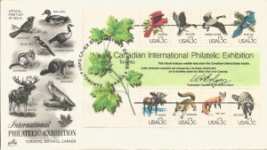 Canada Wildlife Souvenir sheet FDC set of 2