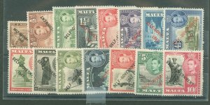 Malta #208-22 Mint (NH) Single (Complete Set)