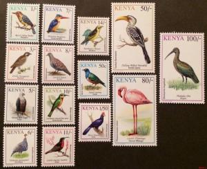 Kenya 1993** Mi.573-85 + Mi.696. Birds [20;42]