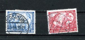 Germany 1933 Mi 504A  key stamp 505A Used from Wagner set 8590