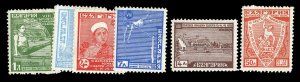 Bulgaria #273-278 Cat$145, 1935 Gymnastics, complete set, hinged