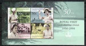 Cocos Islands Stamp 340a  - Queen Elizabeth visit