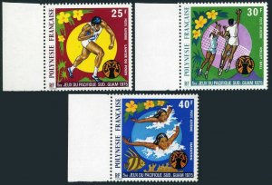 Fr Polynesia C117-C119,MNH.Michel 198-200. South Pacific Games,1975.