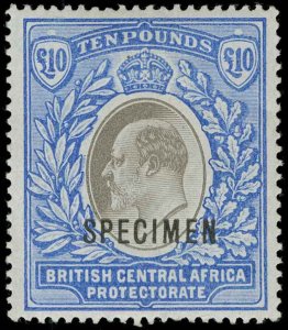 British Central Africa Scott 69s Gibbons 67s Specimen Stamp