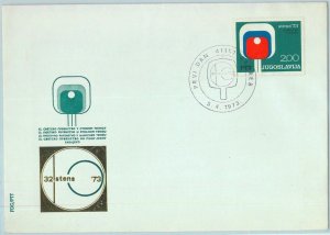 95610  - YUGOSLAVIA - POSTAL HISTORY - FDC Cover  PING PONG  1973