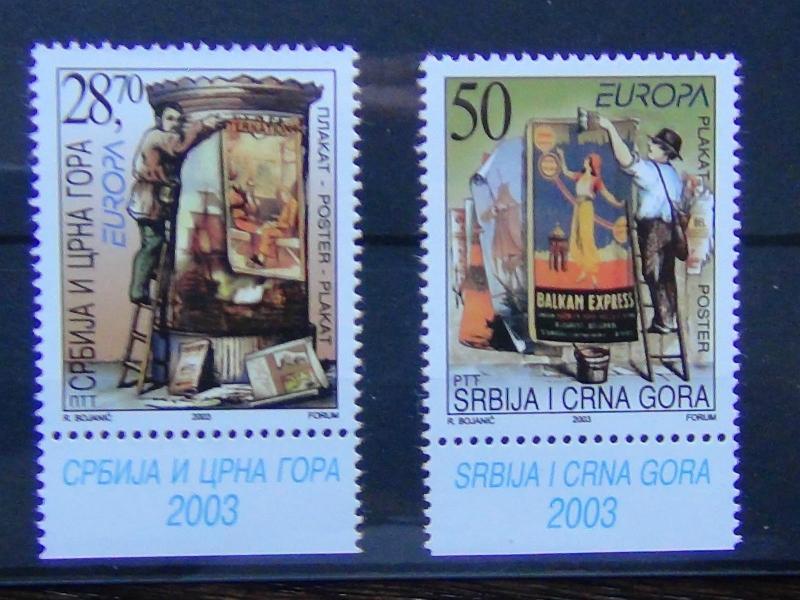 Serbia & Montenegro 2003 Europa Poster Art MNH