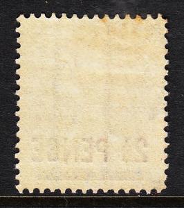 ST. VINCENT — SCOTT 56b (SG 55)— 1890 VICTORIA 2½P GREY BLUE — MH — SCV $24.00