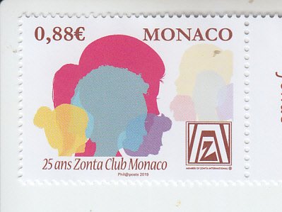2019 Monaco Zonta Club Monaco  (Scott 2975) MNH