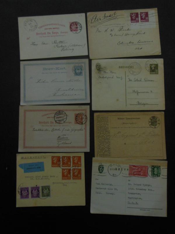 NORWAY : Fascinating collection of 176 Used Postal History items as received.