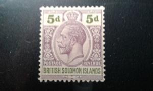 Brit Solomon Isl #50 wmk 4 Mint Hinged