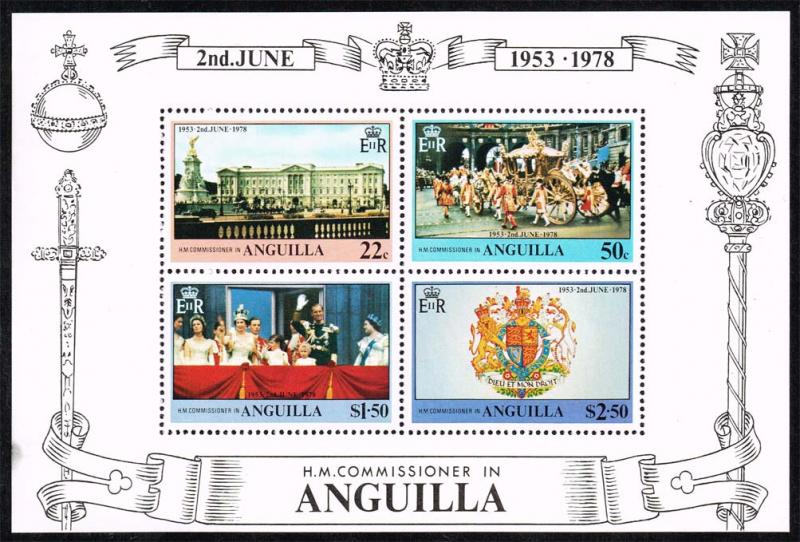 Anguilla #318a Souvenir Sheet of 4; MNH (2.00)