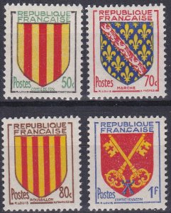 France Sc #782-785 Mint Hinged; Mi #1072-75