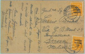 89310 - GERMANY Soviet Zone  - POSTAL HISTORY - Postcard to Italy   1950