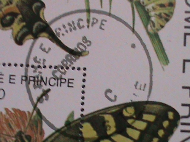 ​ST.THOMAS 1979 SC#507  CHARAXES VARANES DEFULVATA-CTO- S/S FANCY CANCEL VF