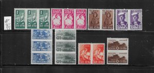 SOUTH AFRICA SCOTT #90-97 1942-43 SMALL SIZE PAIRS - MINT LIGHT HINGED