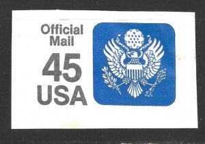 USA UO81: 45c Eagle, cut square, used